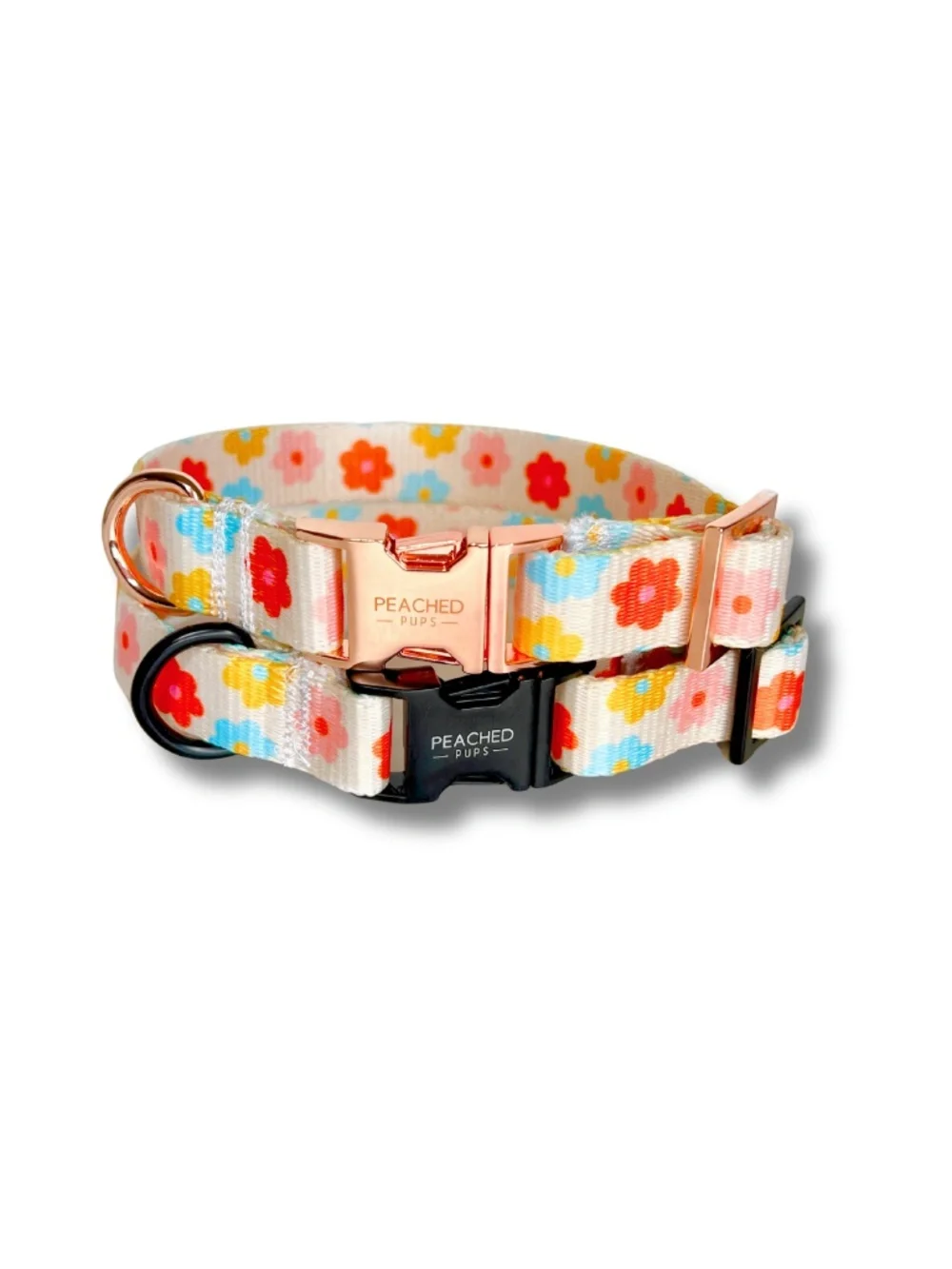 2 Flower Dog Collars 3/4